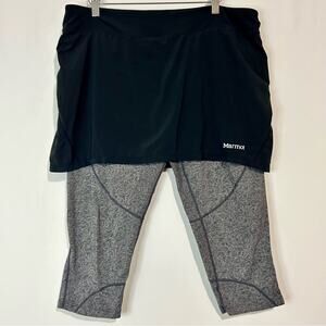 Marmot Black Skirted Gray Leggings
